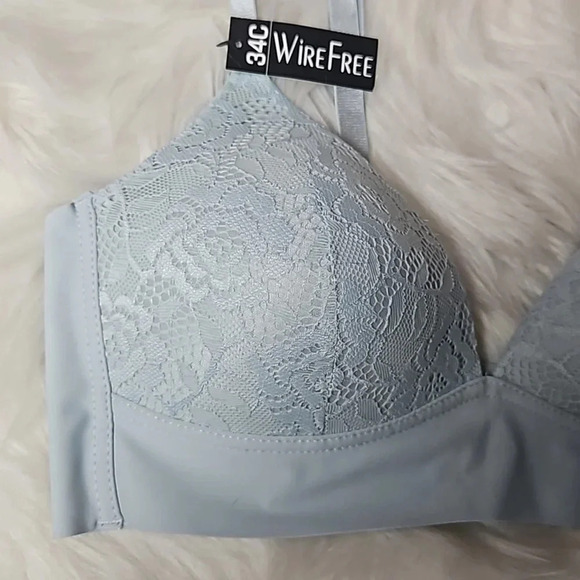 Women's CATHERINE MALANDRINO Smooth Padded Wire-Free Bra! Size 34C - Picture 3 of 8